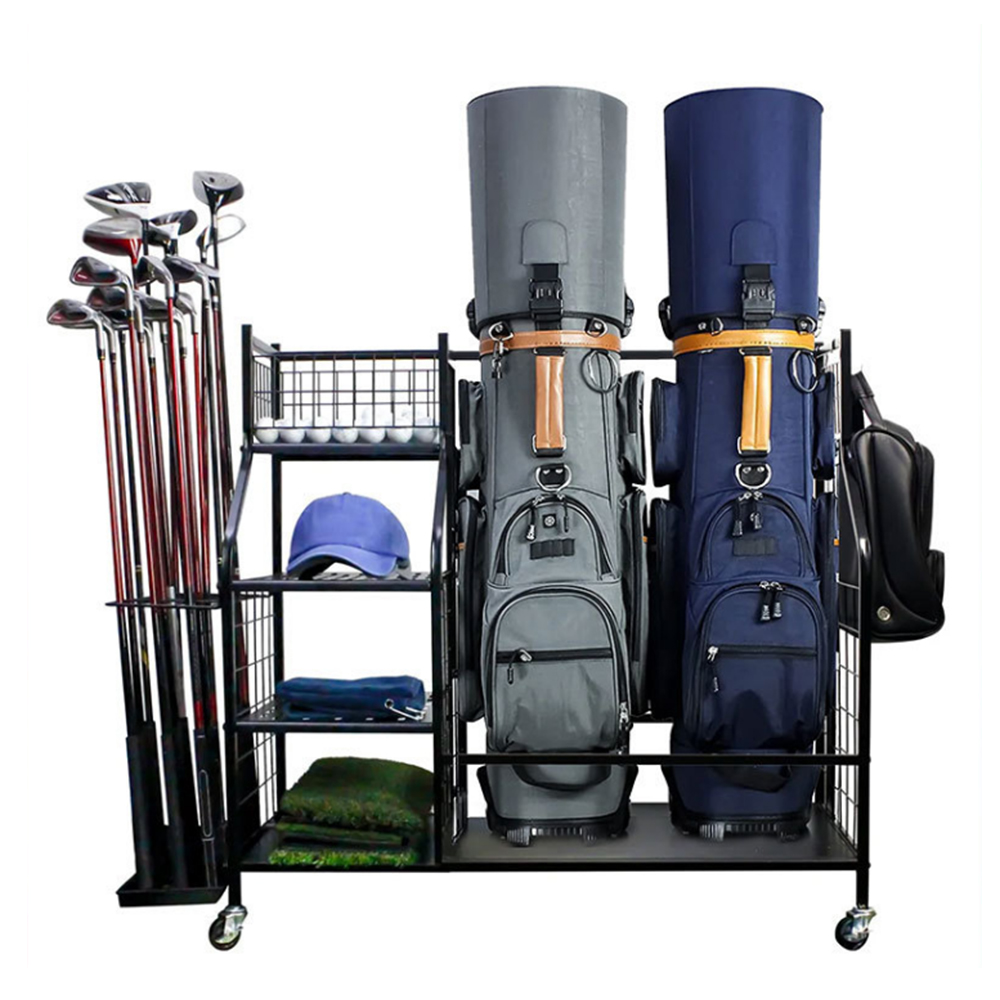 Sports Equipment Garage Organizer - Stojak do przechowywania toreb golfowych Stojak