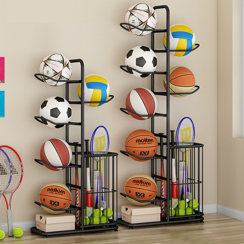 Sports Equipment Basketball - Stojak na piłki sportowe, koszykówka, badminton,