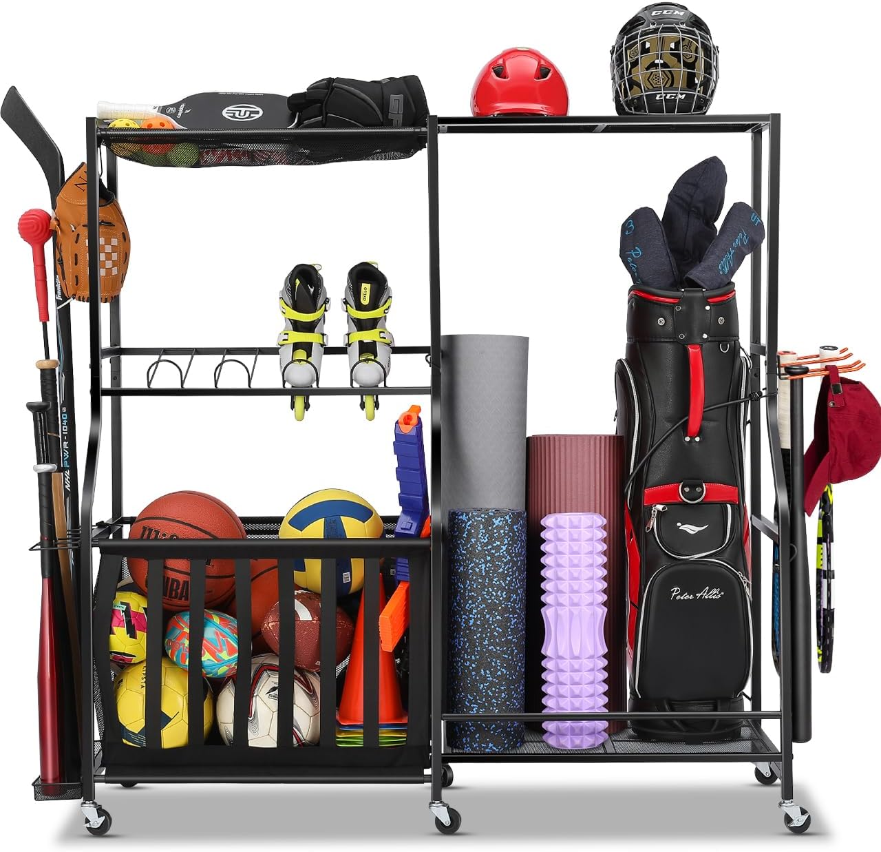 Sports Equipment Garage Organizer - Organizer na sprzęt sportowy do garażu