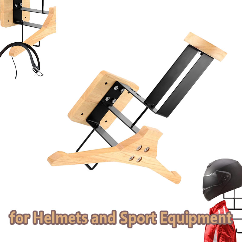 Drewniany uchwyt na kask motoc – Sports Equipment Rack recenzja i cena
